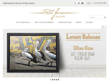 Tablet Screenshot of pauljamesgallery.com